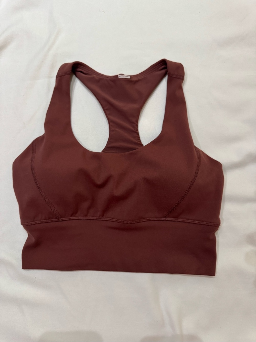 90 Degree By Reflex Racerback Sports Bra - Burgundy